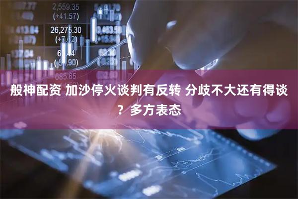 般神配资 加沙停火谈判有反转 分歧不大还有得谈？多方表态